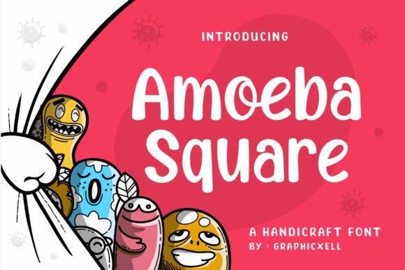 Amoeba Square: A Simple and Neat Display Font for Makers