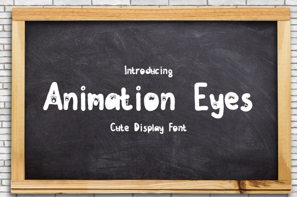 Animation Eyes: A Quirky Display Font for Creative Campaigns