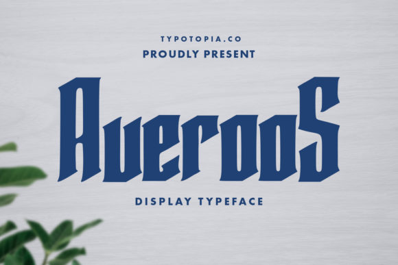 Averoos Font: Bold Display Typography for Web Design