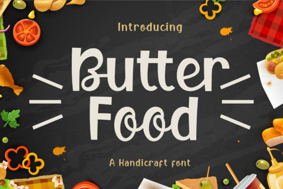 Butter Food: A Joyful Display Font for Editorial Design