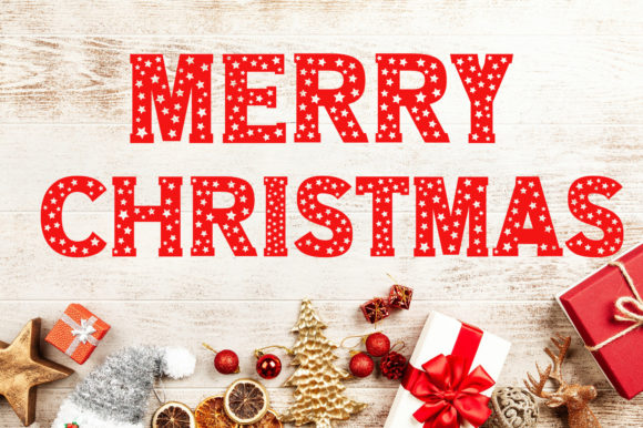 Christmas Stars: A Festive Display Font for Editorial Designs