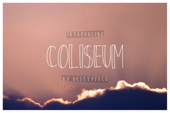 Coliseum: The Joyful Display Font for Creative Campaigns
