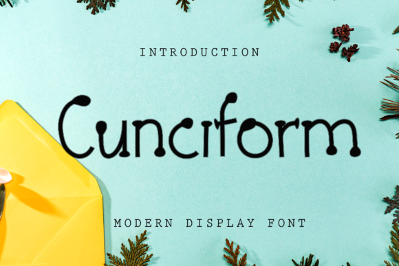 Cunciform Font: Hand-Stroke Display Typography for Web Design
