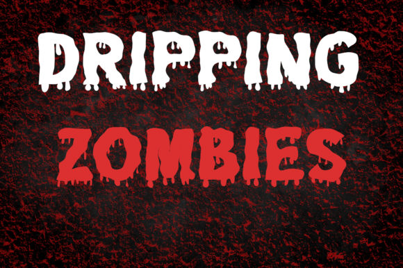 Discover Dripping Zombie: A Bold and Spooky Display Font