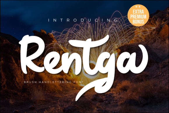 Discover Rentga: A Modern Brush Display Font