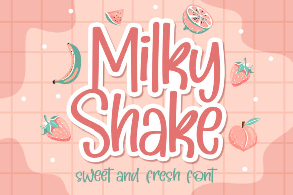 Discover the Sweet Elegance of Milky Shake Font