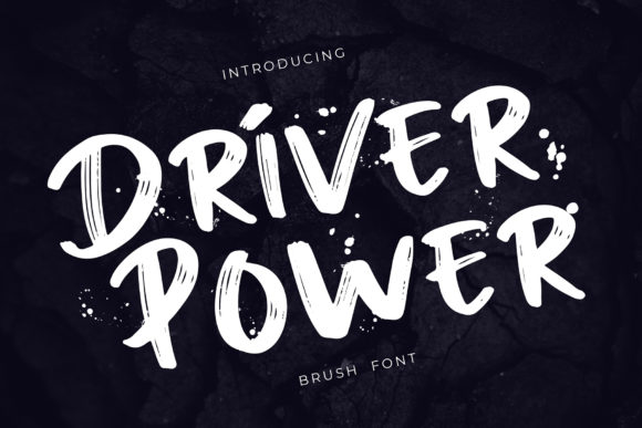 Driver Power: The Bold and Chunky Font for Creative Crafters