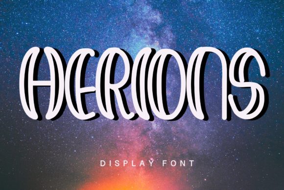 Herions: The Futuristic Display Font for Modern Web Design