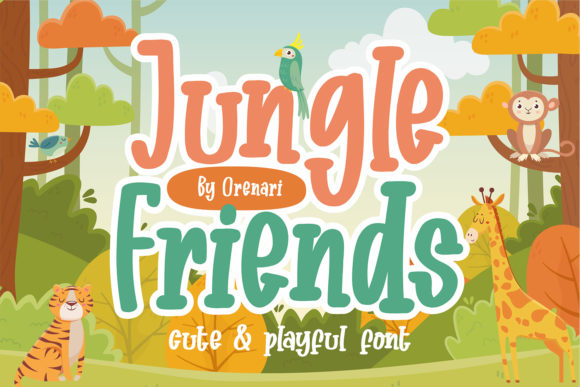 Jungle Friends: A Versatile Font for Creative Makers