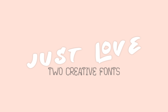 Just Love: A Charming Display Font for Editorial Design