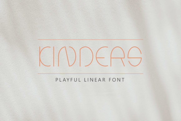 Kinders: A Catchy and Creative Font for Makers