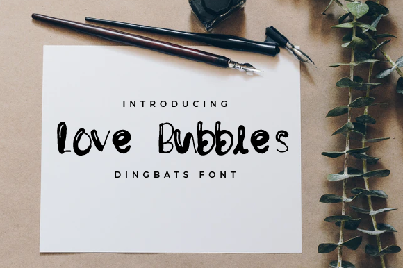 Love Bubbles: A Charming Font for Creative Branding