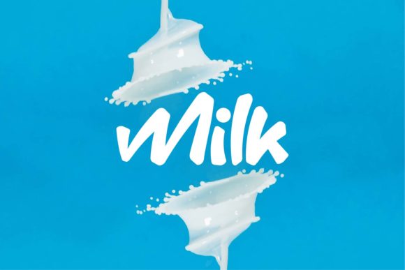 Milk: A Bouncy and Quirky Display Font for Editorial Design