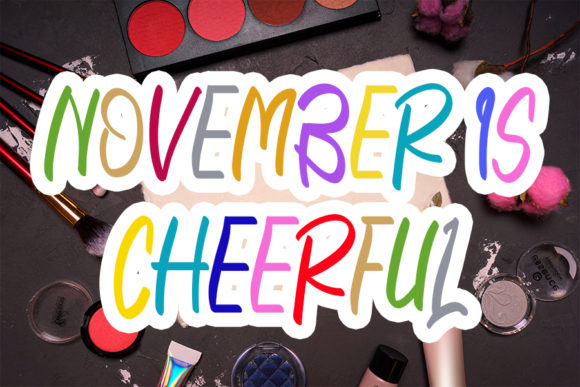 November is Cheerful: A Playful Display Font for Creative Branding