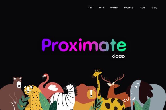 Proximate Kiddo: A Playful Font for Engaging Kids and School Projects