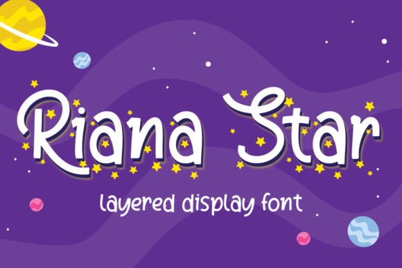 Riana Star: A Joyful Cursive Font for Your Brand