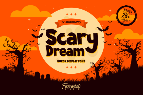 Scary Dream Font for Spooky Editorial Design