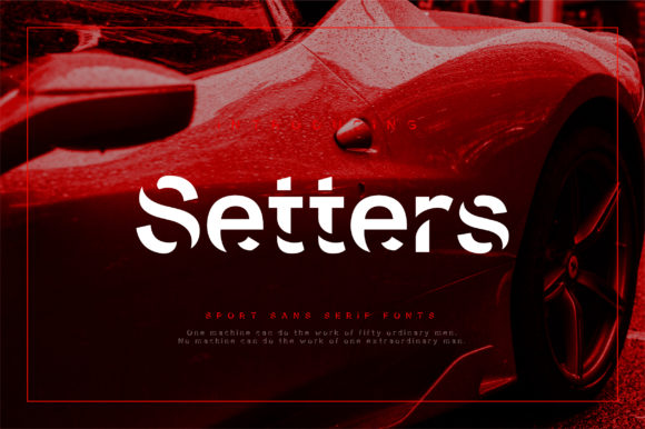Setters: A Bold and Authentic Display Font for Creatives