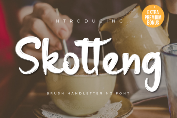 Skotteng: A Beautiful Brushed Display Font for Makers
