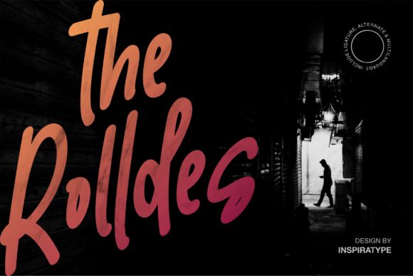 The Rolldes: A Unique and Flowing Display Font