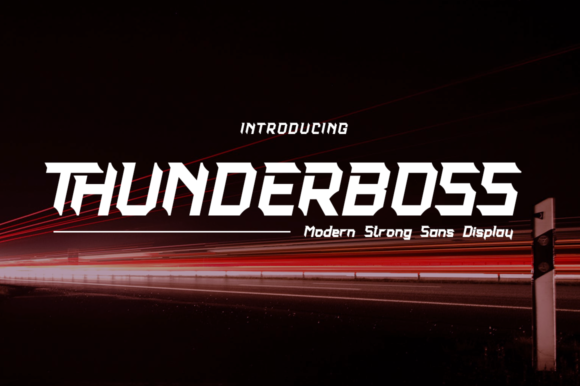 Thunderboss: A Modern Display Font for Editorial Brilliance