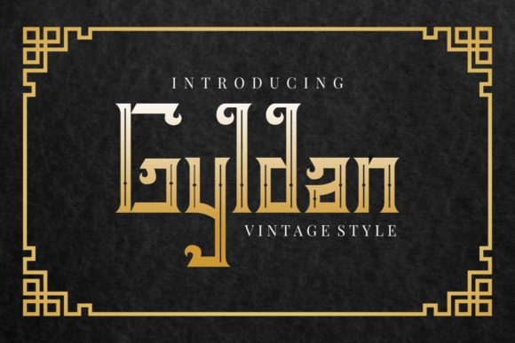 Transform Your Brand with Gyldan: A Vintage Styled Display Font