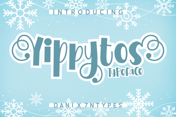 Yippytos: A Charming Winter-Themed Display Font